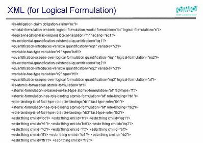 SBVR defines XML Interchange Format